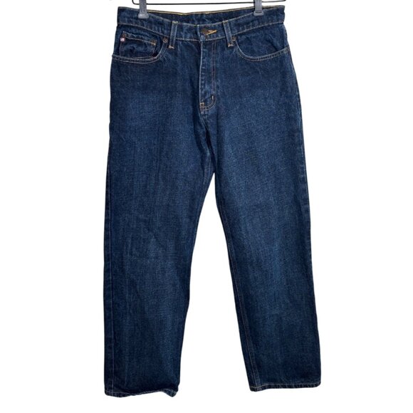 Ralph Lauren Women Straight Leg Jean Dark Wash 6 Structured Americana Normcore - Picture 2 of 9